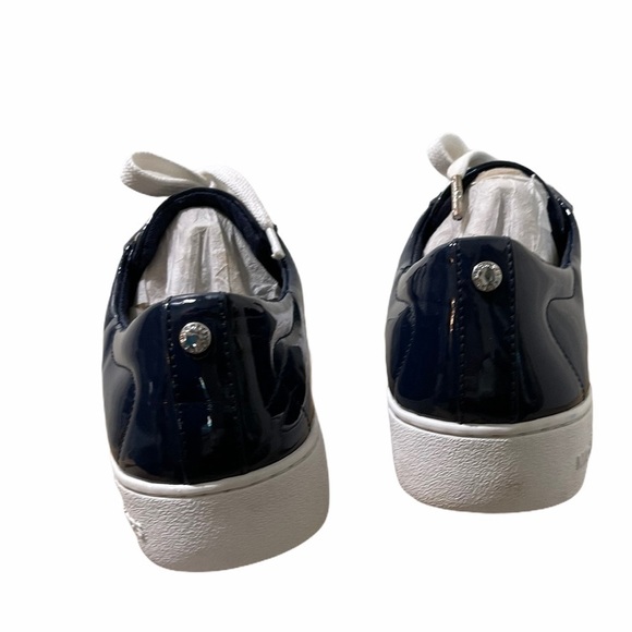 Michael Kors Lace Up Tobey White/Navy Sneakers - Picture 6 of 14